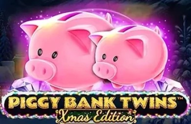 Cover van slot Piggy Bank Twins Xmas